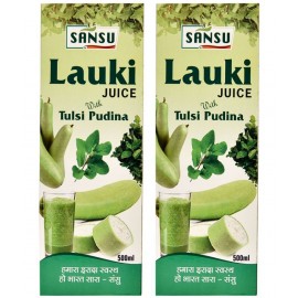 SANSU Lauki Juice (Bottle Gourd Juice) For Weight Loss 500ml (Pack of 2) SANSU Lauki Juice (Bottle Gourd Juice) For Weight Loss 500ml (Pack of 2)
