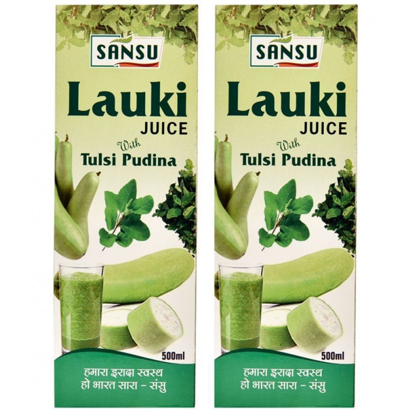 SANSU Lauki Juice (Bottle Gourd Juice) For Weight Loss 500ml (Pack of 2) SANSU Lauki Juice (Bottle Gourd Juice) For Weight Loss 500ml (Pack of 2)