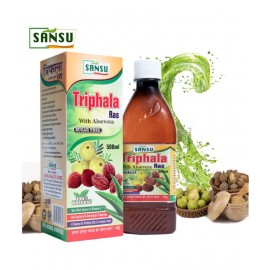 SANSU Triphala Juice - Ayurvedic Juice for Digestive Care| Helps Manage Weight| No Added Sugar or Preservatives (500Ml)