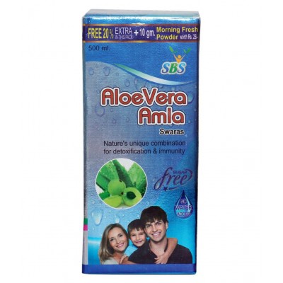 SBS Aloevera Amla juice Liquid 500 ml Pack Of 1