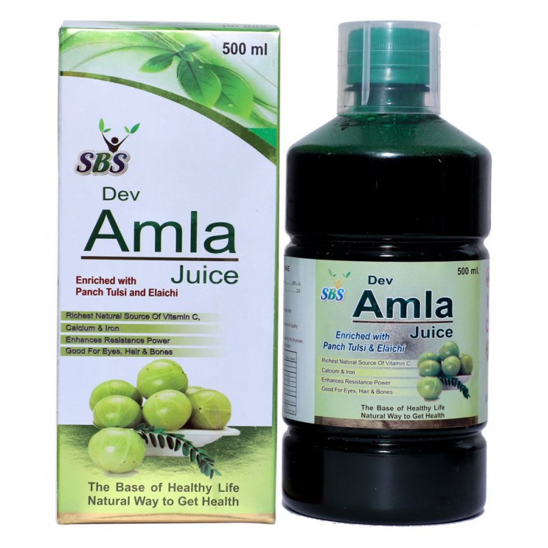 SBS Amla Juice Liquid 500 ml Pack Of 1 SBS Amla Juice Liquid 500 ml Pack Of 1