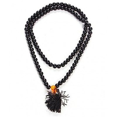 SHIV MART ™   Original Black Agate Hakik Mala (Black)