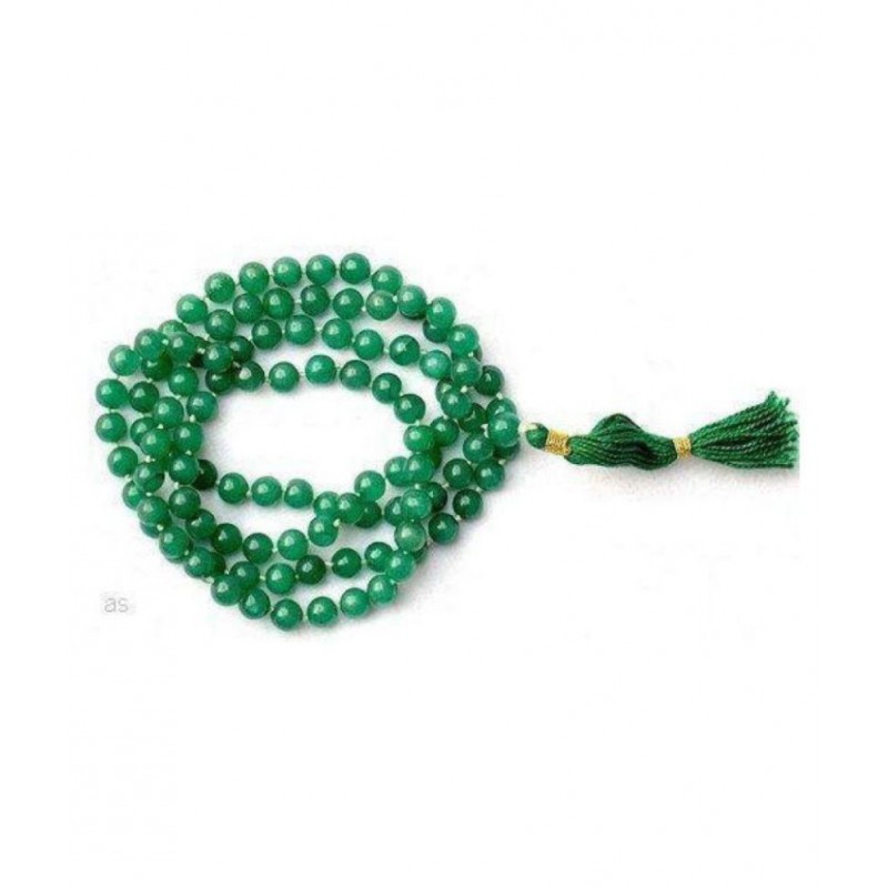 SHIV MART ™   Original Green Agate Hakik Mala (Green)