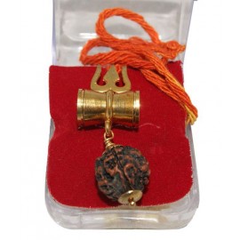 SHIV SHAKTI KAWACH PENDANT WITH RUDRAKSHA