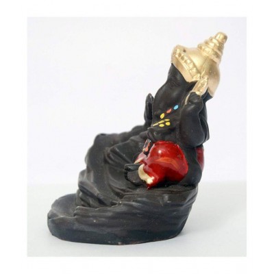 SHRINO Multicolour Resin Lord Ganesha Smoke Backflow/Home Decoration Item- Pack of 1