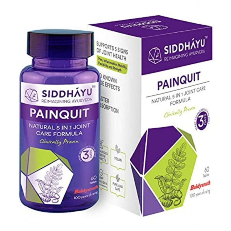 SIDDHAYU Painquit Tablet 60 no.s Pack Of 1 SIDDHAYU Painquit Tablet 60 no.s Pack Of 1