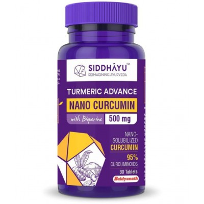 SIDDHAYU Turmeric Advance Nano Curcumin Tablet 30 no.s Pack Of 1