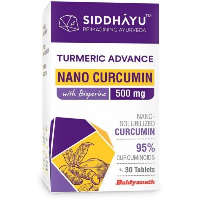 SIDDHAYU Turmeric Advance Nano Curcumin Tablet 30 no.s Pack Of 1