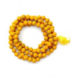 SIDH BAGLAMUKHI MALA TURMERIC (HALDI )MALA 108 +1 BEADS