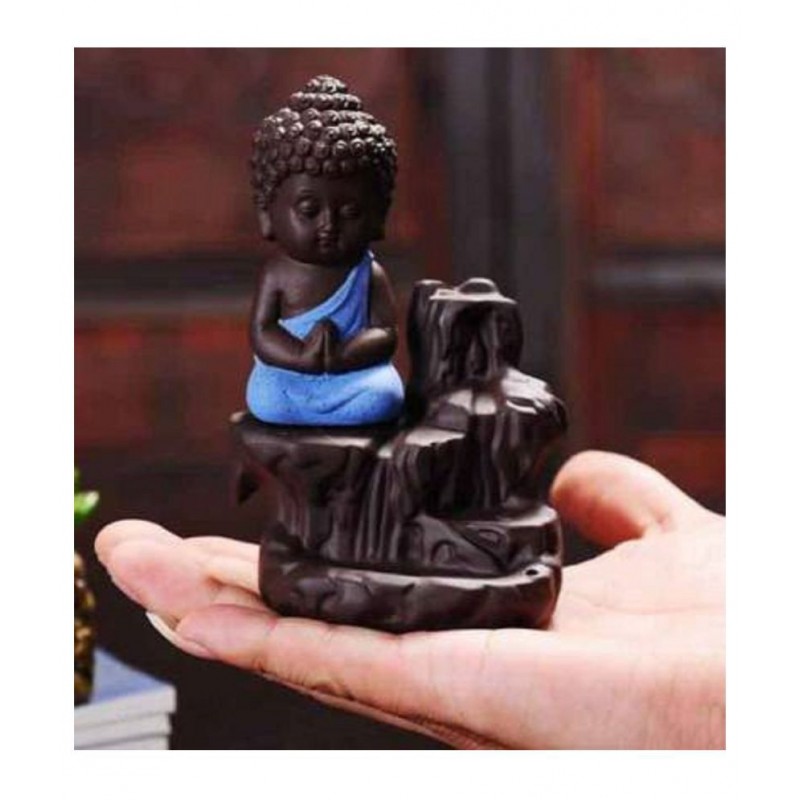 SKE Blue Polyresin Smoke Backflow - Pack of 1