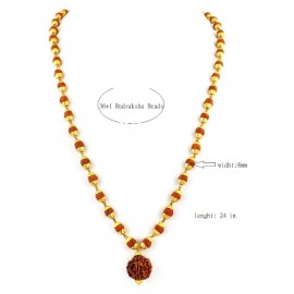 SKE EK mukhi Rudraksha Mala