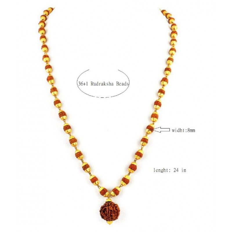 SKE EK mukhi Rudraksha Mala