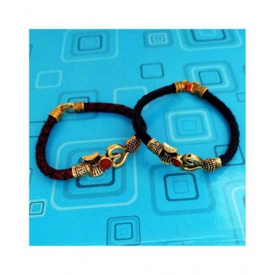 SKE OM Black and Brown Bracelet for men and boys