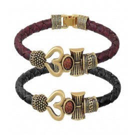 SKE OM Black and Brown Bracelet for men and boys