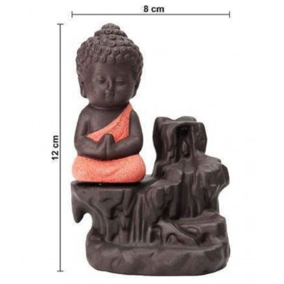 SKE Orange Polyresin Smoke Backflow - Pack of 1