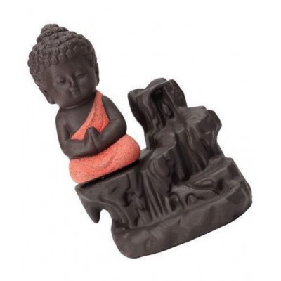 SKE Orange Polyresin Smoke Backflow - Pack of 1