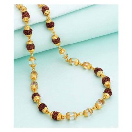 SKE Rudraksha Crystal Mala