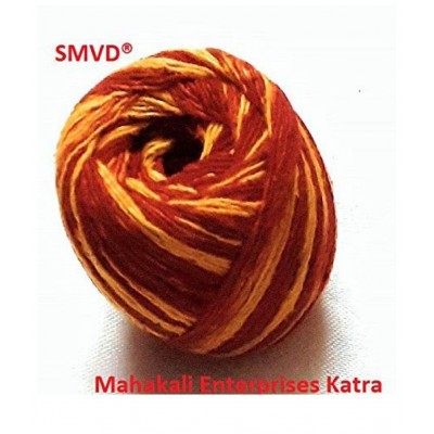 SMVD® Moli Kalawa for Puja,100% Cotton, Red and Yellow, Set of 3 Rolls (30gm Each).