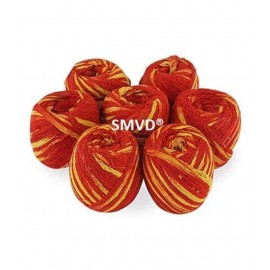 SMVD® Moli Kalawa for Puja,100% Cotton, Red and Yellow, Set of 3 Rolls (30gm Each).