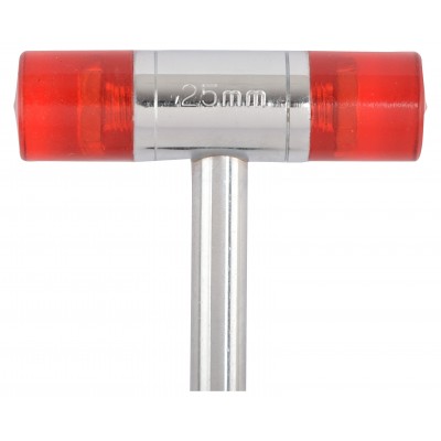 SOFT FACED HAMMER 25MM  WITH STEEL HANDLE AND GRIP