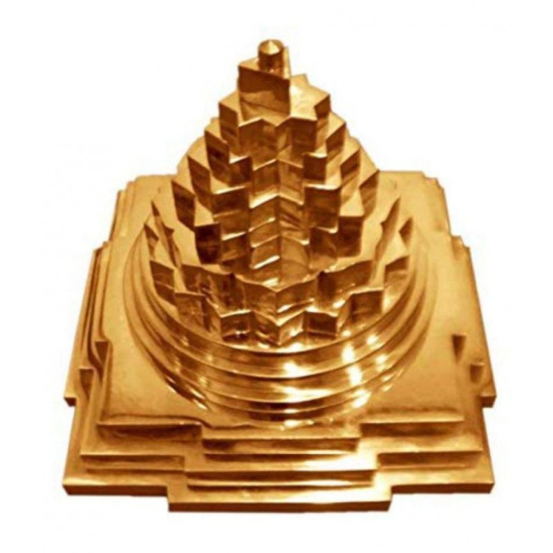 SRI SHRI Shree Yantra YANTRAM - Positive Energy Tool - 1 x 1 INCH - Brass