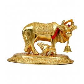 S.S Collection Golden Metal Cow And Calf