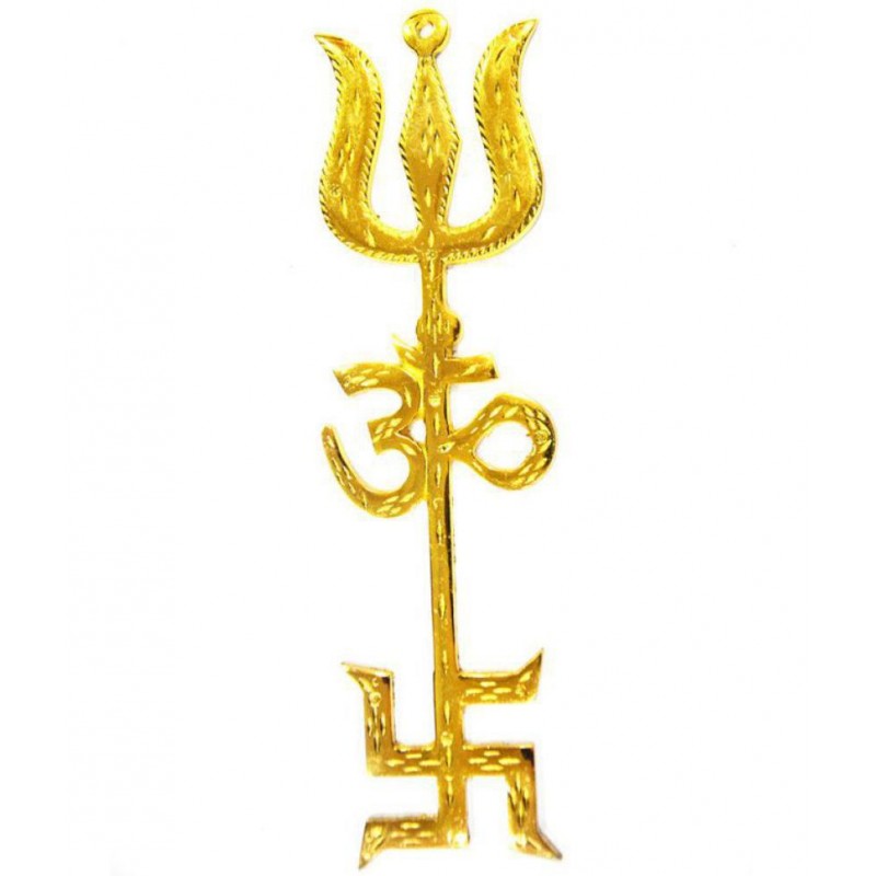 S.S Collection Om Swastik Trishul Big Size