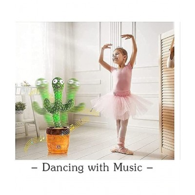 STALLION TRADING Dancing cactus Musical toys for Boys/Girls/Baby toys/Singing Recording Repeat What You Say Funny Education Toys for Kids