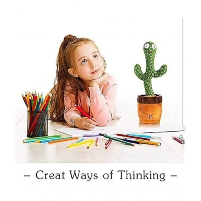 STALLION TRADING Dancing cactus Musical toys for Boys/Girls/Baby toys/Singing Recording Repeat What You Say Funny Education Toys for Kids