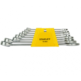 STANLEY-70-963E Chrome Vanadium Steel Combination Spanner Set with Maxi-Drive system (8-Pieces)  (8mm, 9mm, 10mm, 11mm, 13mm, 14mm, 17mm and 19mm)