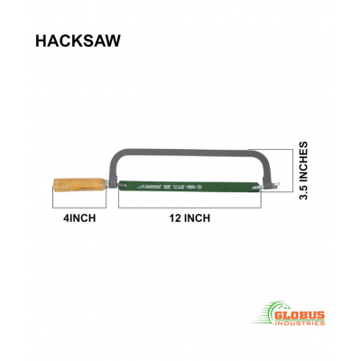 STEEL HACKSAW 12 INCH WITH WOODEN HANDLE  WITH 1  EXTRA BLADE