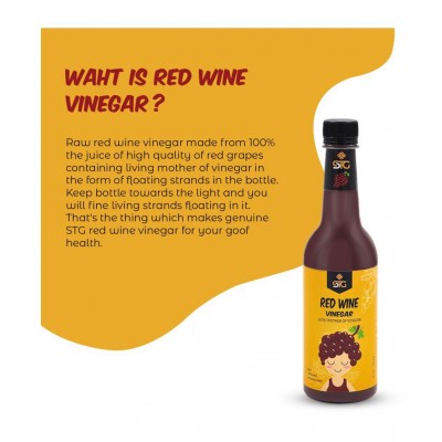 STG RED WINE VINEGAR WITH MOTHER OF VINEGAR 500 ml Grape Single Pack
