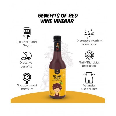 STG RED WINE VINEGAR WITH MOTHER OF VINEGAR 500 ml Grape Single Pack