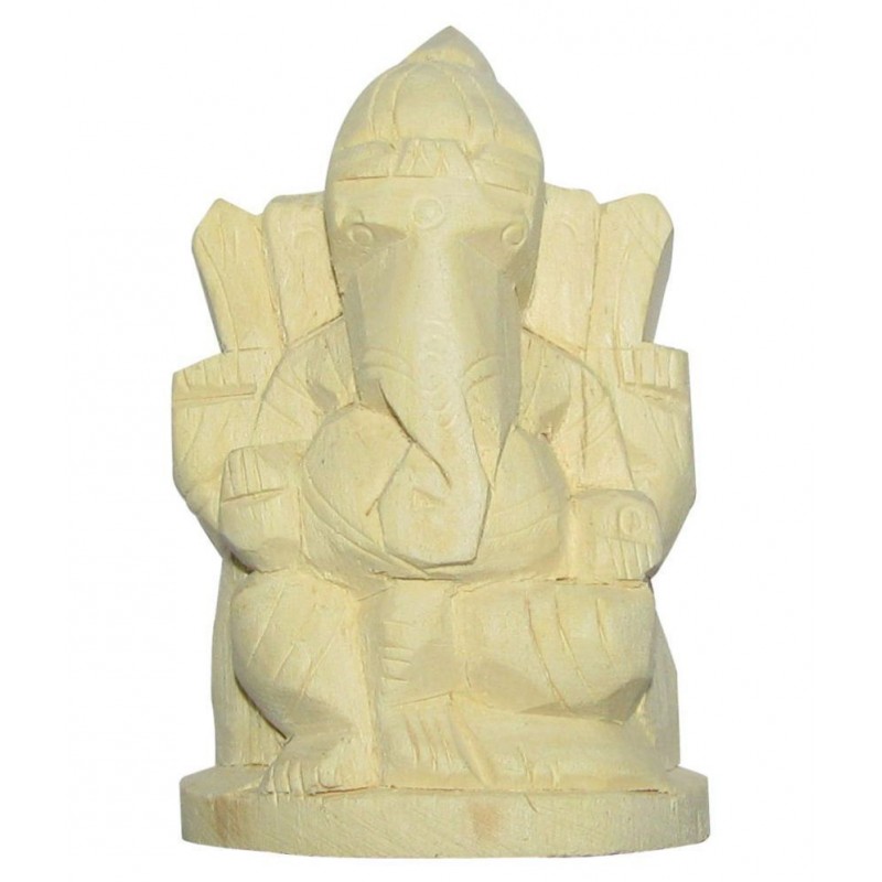 SUBHASHINI Ganesha Wood Ganesha Idol x cms Pack of 1