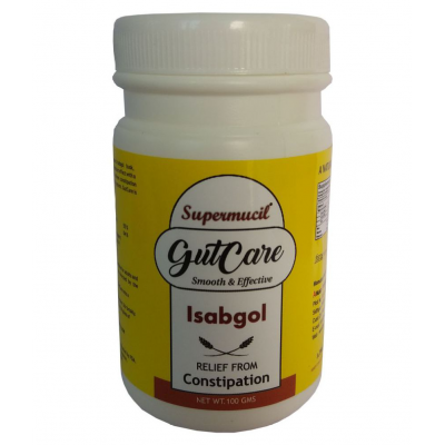 SUPERMUCIL GutCare: Psyllium (Isabgol) with Amla Powder 100 gm Pack of 3