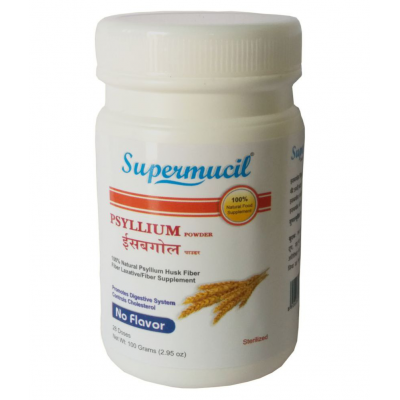 SUPERMUCIL Psyllium Husk Powder 100 gm Pack of 3