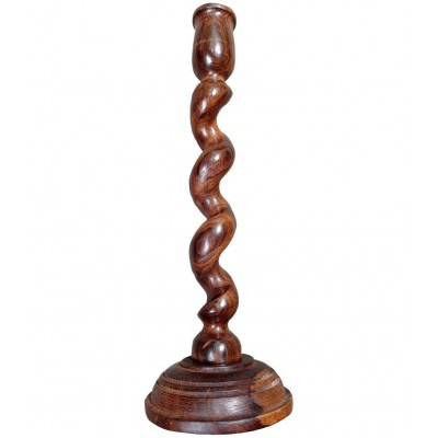 SWH Floor Wood Pillar Candle Holder - Pack of 3