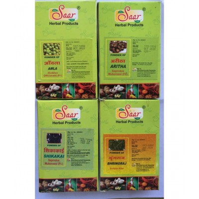 Saar AAWLA + ARITHA + SHIKAKAI + BHRINGRAJ (500 GM)