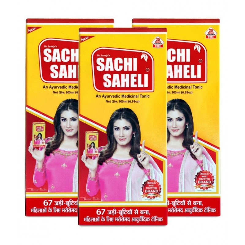 Sachi Saheli Syrup For Women Health Liquid 205 ml Pack of 3