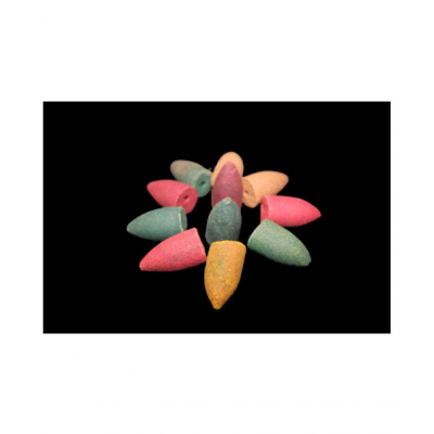 Saisha Trending Zone Multicolour Resin Smoke Backflow - Pack of 30