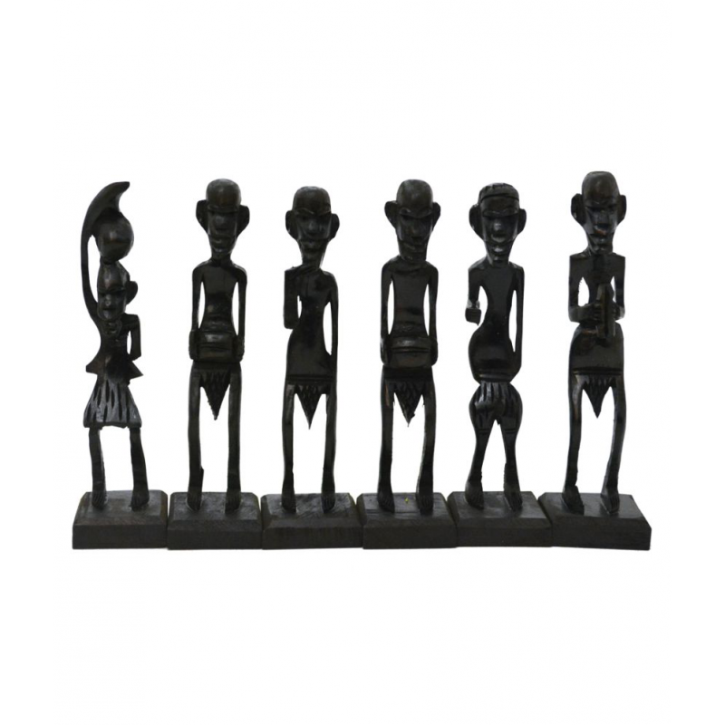 Santarms Black Wood Figurines - Pack of 1