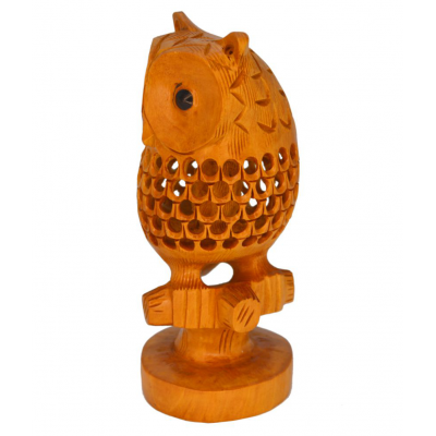 Santarms Brown Wood Handicraft Showpiece - Pack of 1