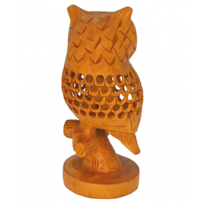 Santarms Brown Wood Handicraft Showpiece - Pack of 1
