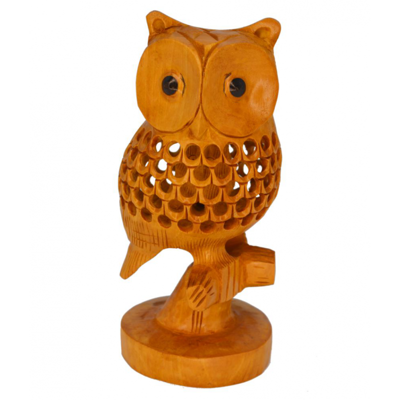 Santarms Brown Wood Handicraft Showpiece - Pack of 1