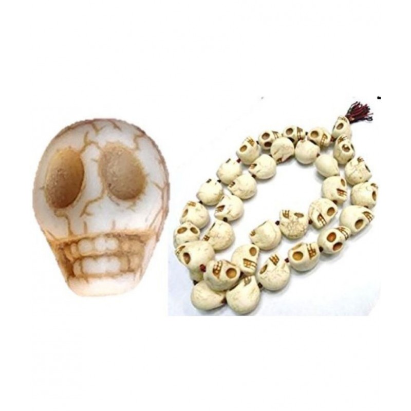 Santosh Skull Nar Mund Mala For Kali Puja, Bherav Puja And Wearing 54+1 Beads