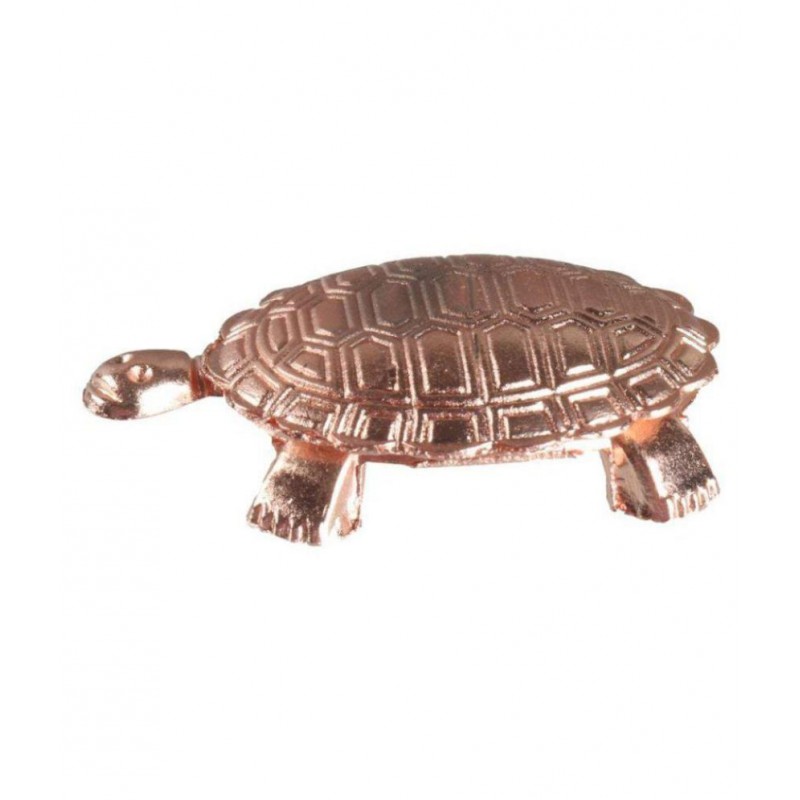 Sarva Ichha Kachua Kachuva Copper Yantra Wish Turtle Tortoise Decorative Showpiece