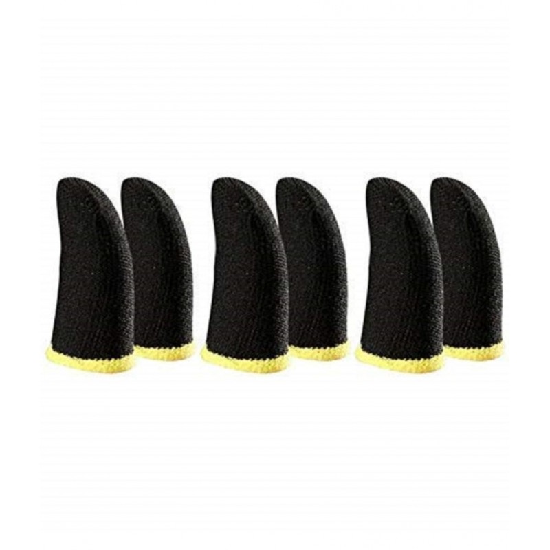 Set of 6  GAMING FINGER SLEEVS, Best for free Fire/Call of Duty/PubG Gaming