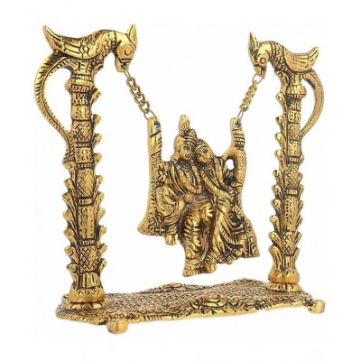 Sheela Handicraft metal Radha krishna jhula idol / radha krishna swing and home decore