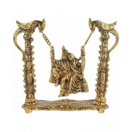 Sheela Handicraft metal Radha krishna jhula idol / radha krishna swing and home decore