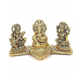 Sheela Handicraft metal laxmi ganesh saraswati idol | laxmi ganesh statue
